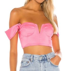 Coralia Bustier Top in Pink